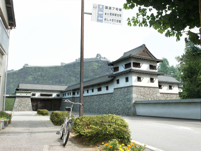 村上城・飯野門の復元CG合成写真