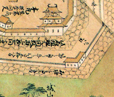 正保の城絵図に描かれた村上城・乾櫓