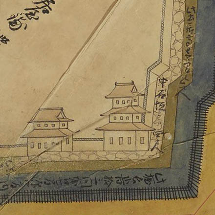 正保の城絵図に描かれた三重櫓