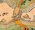 「正保の城絵図」に描かれた村上城・四ツ門