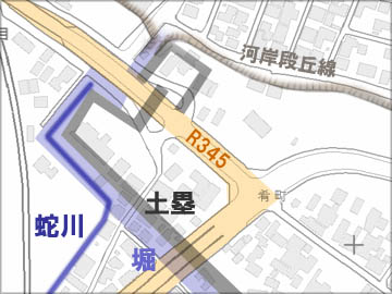 村上城・瀬波口桝形跡の地図