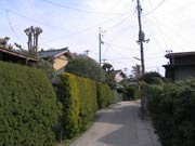 村上城・米蔵跡を通る通称「御倉小路」